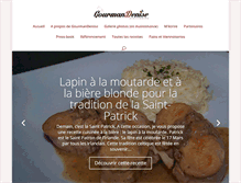 Tablet Screenshot of gourmandenise.fr